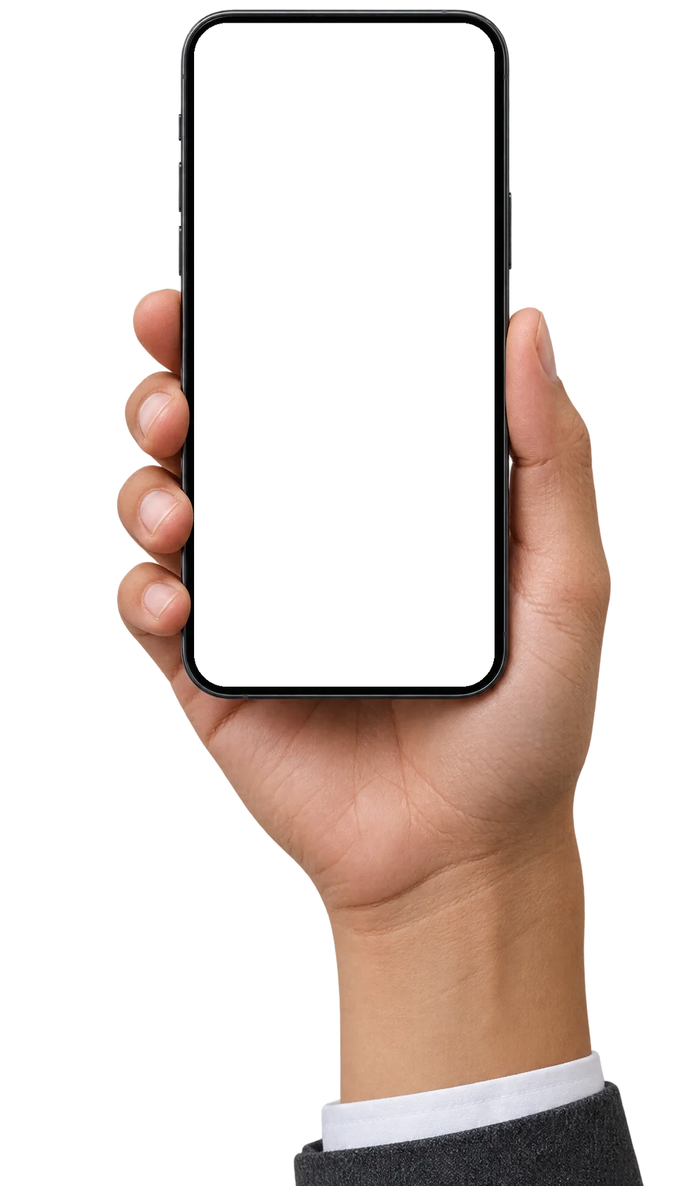 Une main tient un téléphone ouvert sur la copropriété Le Clos dans Tenilar
